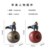 现代简约金属铸造创意抽象人物摆件售楼部样板房酒店客厅书房软装