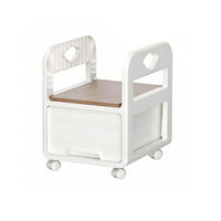Under-Desk Storage Trolley Space-Saving 2-Tier Rolling Cart Multifunctional