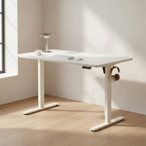 Electric Standing Desk Height Adjustable Desk Computer Table Motorized Workstation with Memory Presets and Steel Frame Suitable for Home Office Study Workspace