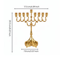 9-Arm Candelabra European Design 9-Branch Candle Holder Wedding Decoration Metal Candle Stand for Romantic Dinner