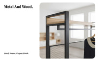 Nordic Design Freestanding Wardrobe Unit Freestanding Freestanding Wardrobe with Shelves Multi-Tier Shelving Garment Rack Heavy-Duty for Apartment Dwellers, Renters, Homeowners, Walk-in Closet, Dressing Room