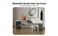 Multifunctional Shoe Rack Bench Multi-Purpose Upholstered Shoe Rack Bench Sturdy Household Furniture Comfortable Padded Seat for Homeowners, Families, Children, Hallway, Fitting Room, Closet, Bedroom