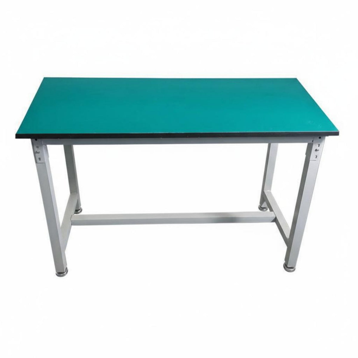 Easy to Clean Anti-Static Workbench Adjustable Shelves ESD Work Table Electronics Assembly Bench for Technicians, DIY Enthusiasts, Factory, Repair Shop, Warehouse, Garage