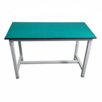 Easy to Clean Anti-Static Workbench Adjustable Shelves ESD Work Table Electronics Assembly Bench for Technicians, DIY Enthusiasts, Factory, Repair Shop, Warehouse, Garage