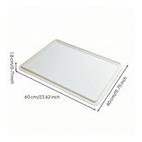 Food-Grade Batter Box Lid Rigid Pizza Batter Box Lid Wipe-Clean Tray Slim-Profile for Pizzaiolos, Bakers, Home Baking