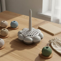 Effortless Rotation Rotating Yarn Holder Stable Base Rotating Yarn Spinner Space Saving Crafting Supply for Knitters, Crocheters, Crafters, Handmade Crafts, DIY Projects