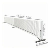 Pickleball Net Set Indoor Outdoor Pickleball Net System Black Mesh