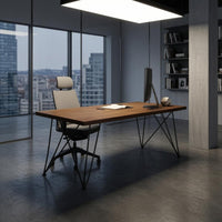 Rectangular Desk Clean Edges Modern Desk Minimalist Study Table