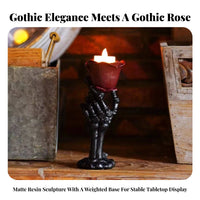Halloween Candle Holder with Bloom