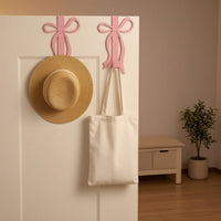 2 Pieces over-Door Hook with Bow Flirtatious for Bedroom, Bathroom
