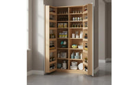 Multi-Shelf Snack Cabinet Large Capacity Food Storage Cabinet Modern Design Cupboard for Dining Room