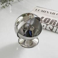 Spherical Storage Jar Stainless Steel Table Decor Food Grade for Desktop