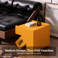 pointerShaped Nightstand Multi-Functional Bedside Drawer single-tier Rounded Corners