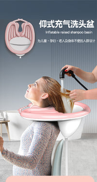 Inflatable Shampoo Basin for Adults, Pregnant Women, Children, Elderly, and Patients