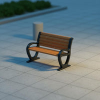 1/64 Scale Bench Realistic Design Miniature Park Bench Resin Material Diorama Accessory for Hobbyists, Dioramas