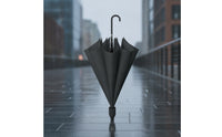 Windproof Umbrella with Hook Handle Manual Open 8-Rib Umbrella Lightweight Slim for Commuters, Students, Rainy Days, Commute, Travel