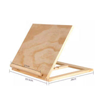 Foldable Wooden Easel Desktop Adjustable Drawing Board Angled for Sketching