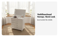 Rolling Vanity Organizer Compartmentalized Design Rolling Makeup Cart for Women