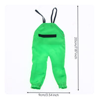 Doll Overalls Fitted Doll Dungarees with Elastic Straps Miniature Rain Pants Outdoor Rain Outfit Lightweight for Hobbyists, BJD