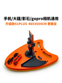双旗鱼游泳跟拍视频浮板神器冬泳拍摄记录自拍设备公开水域录像