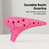 12 Hole Alto Flute, Lightweight Melodious Ocarina for Beginners, Musical Instrument Gift for Kids Ad - Image 6
