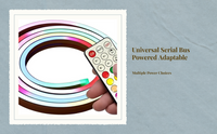 RGB Light Strip, Color Changing, Flexible, Portable, Remote