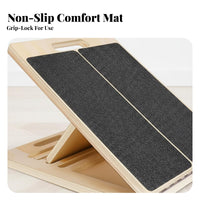 Non-Slip Surface Adjustable calf Stretcher sturdy Construction Adjustable Slant Board High Weight Capacity Fitness apparatus Portable Design for bodily rehabilitation Patients, Athletes, Beginners, Home Gym, Mobility Training, Squats, Office