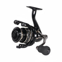 EVA Knob Metal Rotating Reel Wire Bail Arm Front Drag Reel Glossy Black Angling Tackle