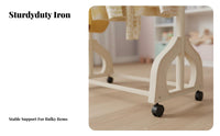 children's Mobile Clothes Rack Sturdy Construction for Nursery, Toddlers, Babies