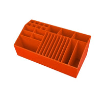 Wrap Tool Organizer Rectangular Storage Box with Dividers Sturdy for Workshop