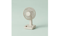 Retro Desktop Fan Small-Sized Design Type-C Battery-Powered Fan Adjustable Speed Motorless Engine for Dorm Room, Travel