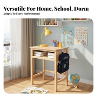 Solid Wood Student Desk Installation Wooden Student Writing Desk Easy Assembly Children's Study Table for Students, Dormitory, Classroom