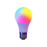 RGB LED Bulb, 16 Colors, Dimmable, E27 Remote, Mood Light