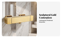 Thermostatic Bath Mixer Faucet | 38°C Temperature Lock, Modern Metal Finish, Thermostatic Mixer Tap, for Bathtub