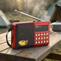 Telescopic Antenna Portable Digital Radio LED Display Digital Tuning Radio Front Buttons Audio Gadget