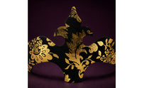 Shiny Venetian Mask Embossed Eye Mask with Elastic Strap Lightweight Textured for Masquerade Ball, Costume Party, Theater