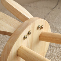 New Rabbit Solid Wood Stool Natural Color Children's Cartoon Cute Home Kids Chair Baby Stool Learning Chair