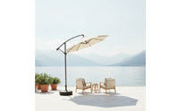 Outdoor Umbrella with Base Heavy Duty Tilting Patio Umbrella Windproof for Homeowners, Cafe Owners, Backyard, Terrace, Courtyard