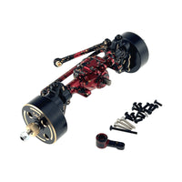 MJX 1/18 H18P RC Car Metal Upgrade Front Axle Assembly with Counterweight and Servo Arm