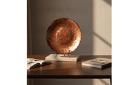 Glass Plate with Stand Large Plate Holder with Lip Heavy Duty for Console Table