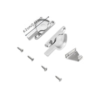 Sliding opening lock, security latch for door panels, zinc alloy, child protection, easy installation
