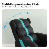 Esports Lounger Reclining Function Gaming Chair Padded Seat Ergonomic Design for Players, Adults, Game Room, Home Office