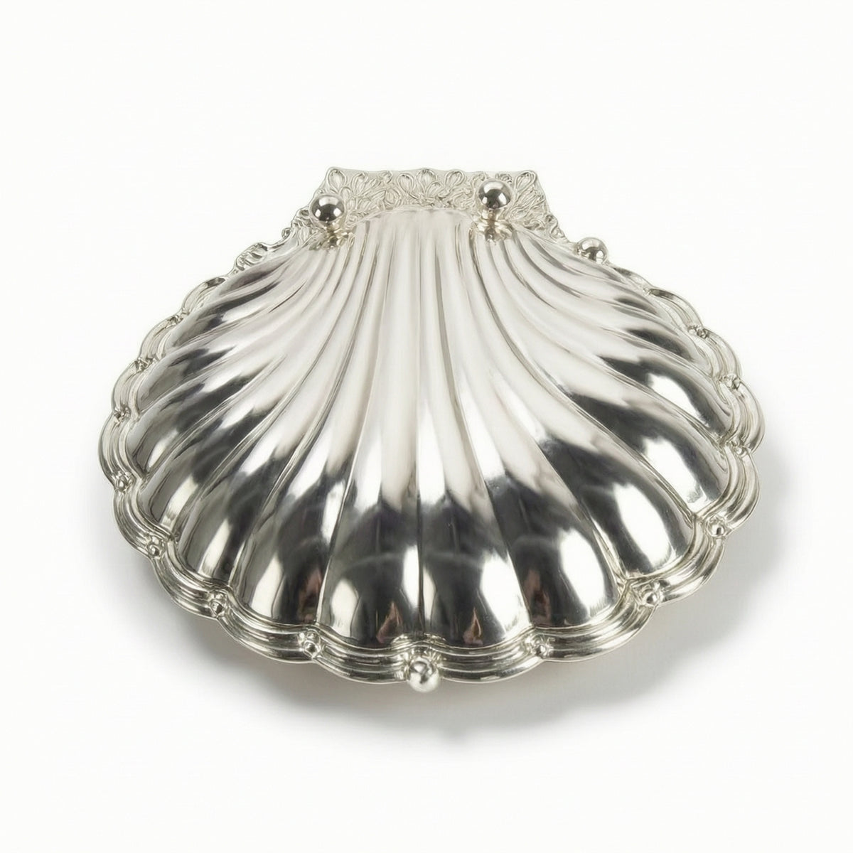 Clam Shell Dish Decorative Clamshell Tray Fruit Bowl with Base for Party