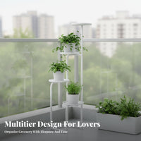 4-Tier Plant Stand Rustproof 4-Tier Vertical Rack for Corner