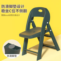 折叠椅子户外便携塑料家用加厚靠背椅幼儿园防滑学习椅儿童折叠凳