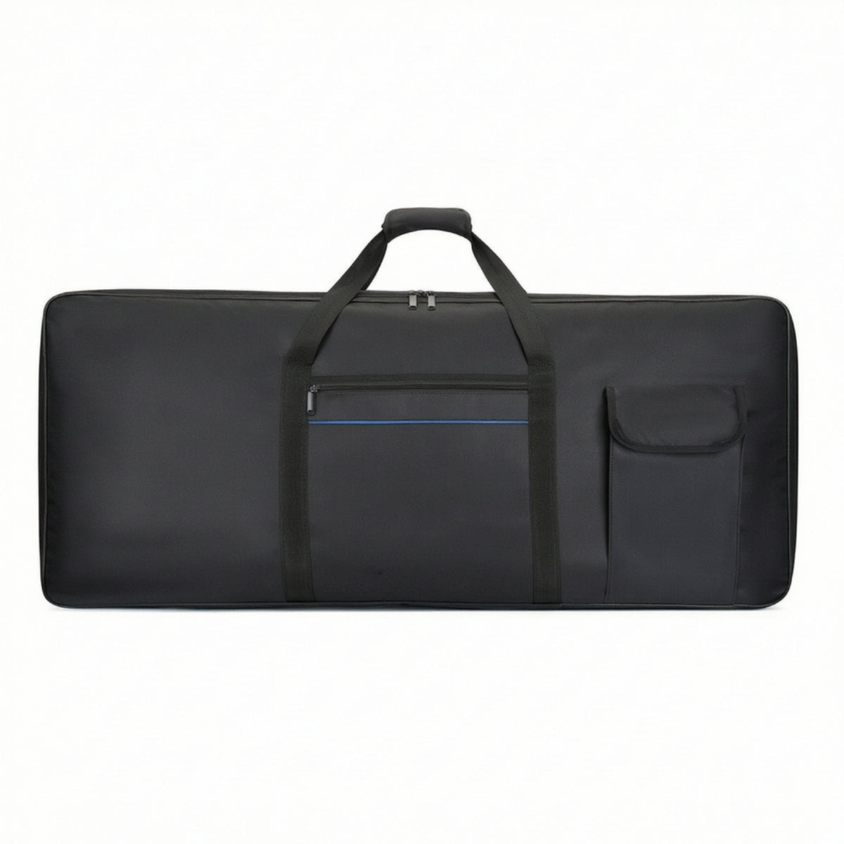 Padded 61-Key Keyboard Bag Portable 61 Key Keyboard Case with Handle Sturdy Soft for Musicians