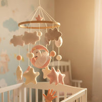 Felt Swan Mobile Handmade Swan Crib Mobile Nursery Decor for Infants, Babies