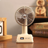 Mini Usb Fan Compact Size Rechargeable Desk Fan Adjustable Head for Office