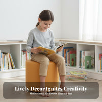 Circular bookcase Bench Multi-Functional Public Furniture Upholstered padding