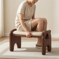 Dog Shaped Stool PU Seat Shoe Bench Small Shoe Changing Stool for Sitting